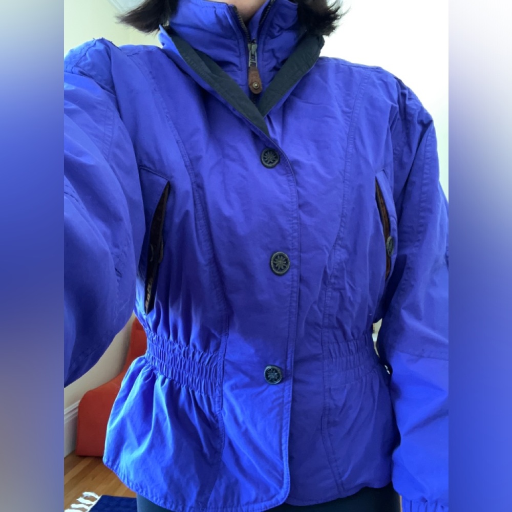 Vintage Edelweiss Ski Jacket - Vibrant Violet